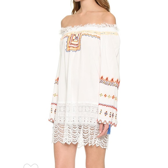 Pia Pauro, off the shoulder embroidered dress - Picture 3 of 12